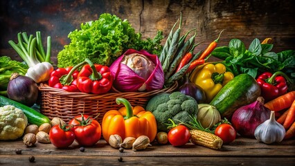 Fresh Vibrant Harvest Colorful Vegetables for Culinary Delights and Home Gardening Inspiration