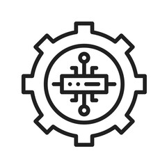 Server Settings icon vector image. Suitable for mobile apps, web apps and print media.