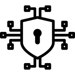 Cyber Security Line Icon