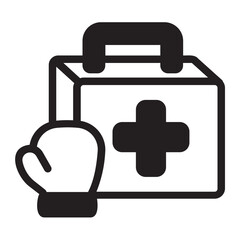 First Aid glyph icon