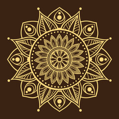 Colorful Mandala Design on White Background