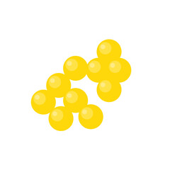 Probiotic Bacteria Lactococcus Cartoon Vector Illustration