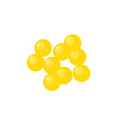 Probiotic Bacteria Lactococcus Cartoon Vector Illustration