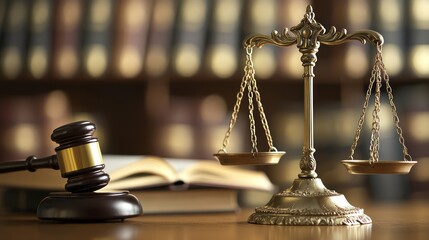 Legal concept diagram with interconnected law and order symbols