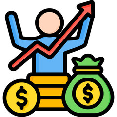 Financial Gain Icon