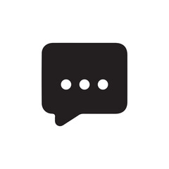 chat icon on metal button. Vector Illustration