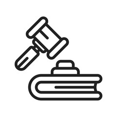Law & Order icon vector image. Suitable for mobile apps, web apps and print media.