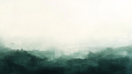 Abstract Green and White Watercolor Gradient Background