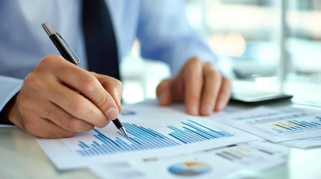 Businessperson designing marketing collateral for a campaign.