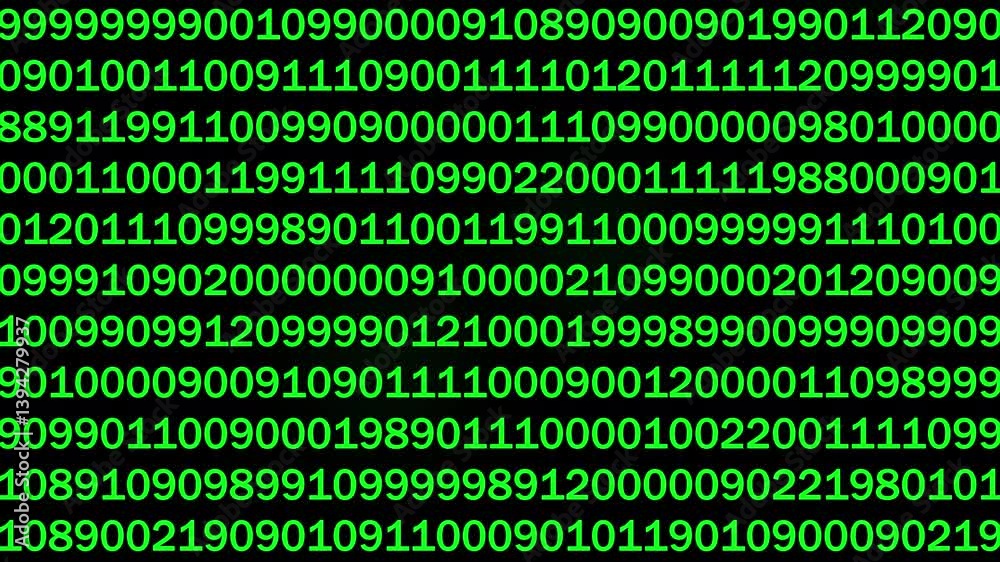 Wall mural binary code background