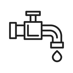 Water Tap icon vector image. Suitable for mobile apps, web apps and print media.