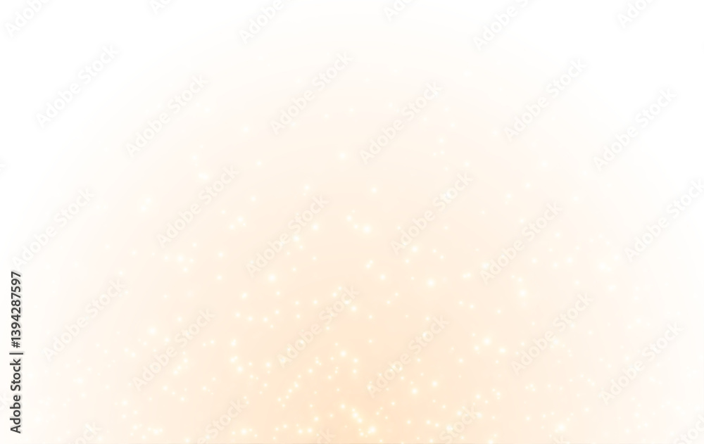 Aufkleber golden sparkle and stardust with glowing confetti and bokeh light. festive abstract png for christma