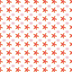 Flat design small flowers pattern design