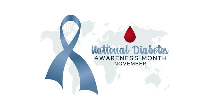 diabetes awareness month motion video, ideal for diabetes awareness month celebration