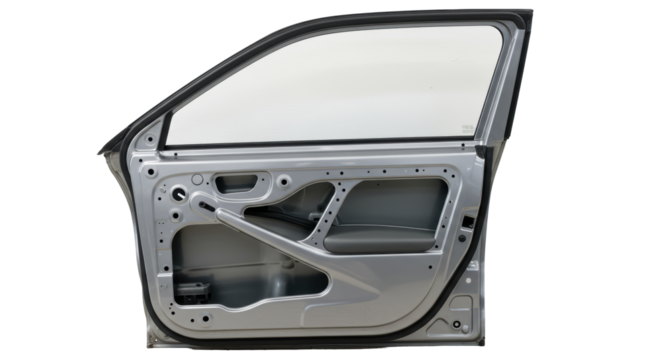 Isolated Car Door Frame Interior