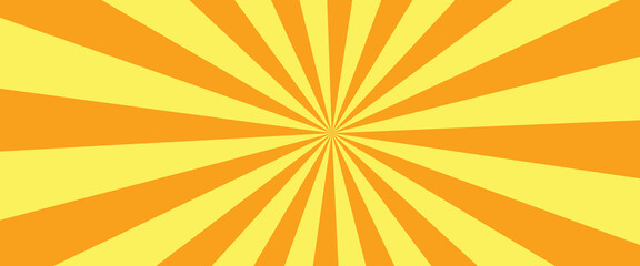 Obraz premium retro sunburst background with rays, red and yellow rays