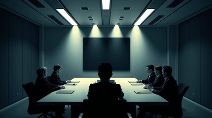 business meeting in conference room