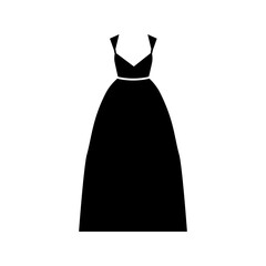Dress icon vector. frock illustration sign. Fashion symbol or logo.