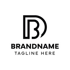 Letters DB Monogram Logo, suitable for any brand with BD or DB initials