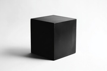 A Striking Black Cube: Minimalist Geometric Design
