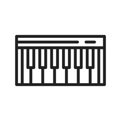 Piano Keys icon vector image. Suitable for mobile apps, web apps and print media.
