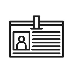 Pass Card icon vector image. Suitable for mobile apps, web apps and print media.