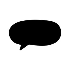Speech bubble vector icon. Chat illustration sign. Message symbol. Text bubble logo.