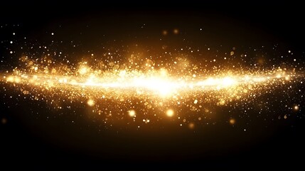 Golden Glitter Sparkles Background Texture