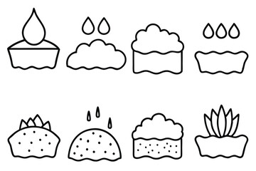 Silt Line Art Detailed Drawing for Modern Illustration Artwork  