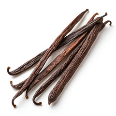 vanilla pods and cinnamon sticks
