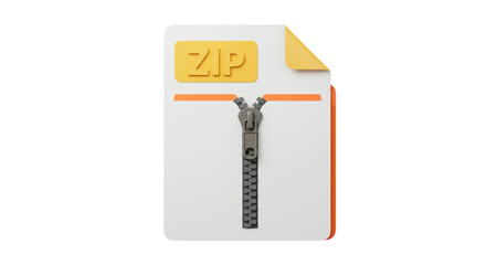 Isolated File with Zip on Top Data Compression