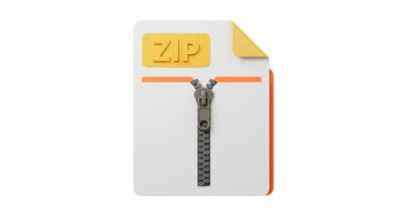 Isolated File with Zip on Top Data Compression