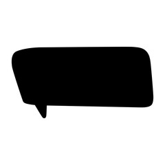 Naklejka premium Speech bubble vector icon. Chat illustration sign. Message symbol. Text bubble logo.