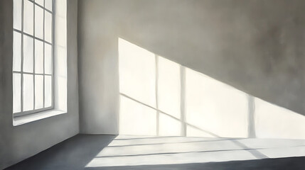 Obraz premium Sunlit room with large window