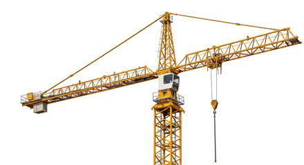 Isolated Crane, Representing Construction and Industry