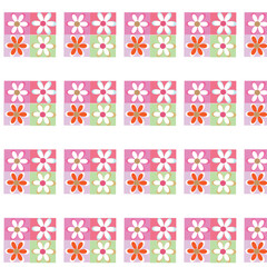 Floral seamless pattern on white background Modern floral pattern