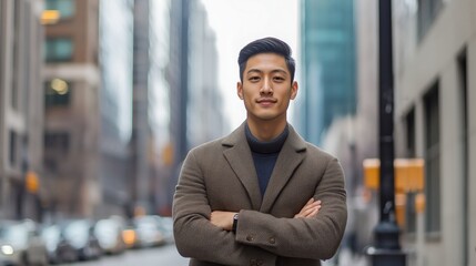 Fototapeta premium Confident Young Man in City