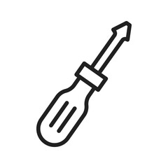 Screw Driver icon vector image. Suitable for mobile apps, web apps and print media.