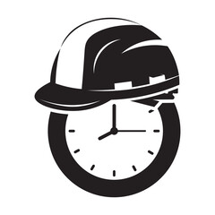 Fast Worker Construction Time Clock Icon