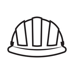 Safety Helmet Outline Icon