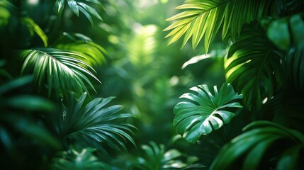 Obraz premium Jungle Vegetation Outdoors Woodland.