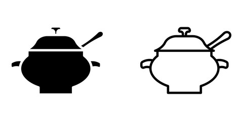 Tureen icon on white background