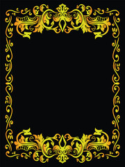 Shiny Gold Decorative Frame for Premium Prints