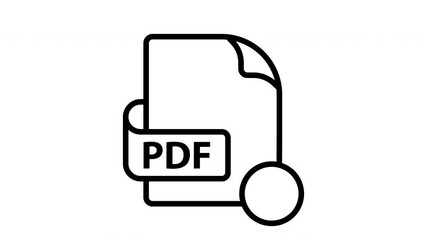 Animated PDF Download Icon for Document Access