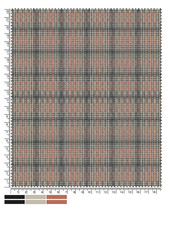 Plaid fabric pattern, blue, brown, cream, seamless for textiles, and for designing clothes, skirts or decorative fabrics. Vector illustration.
