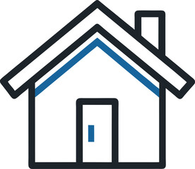 real-estate-vector-outline-home-icon-isolated-on-transparent background