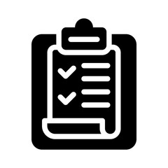 clipboard glyph icon