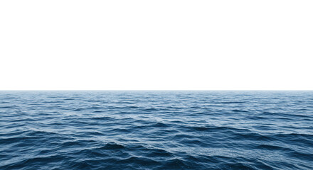 Serene Ocean Surface Calm Water, Blue Horizon, Peaceful Seascape