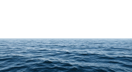 Serene Ocean Surface Calm Water, Blue Horizon, Peaceful Seascape