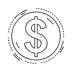 dollar sign icon, dollar sign vector illustration-simple illustration of dollar sign, perfect for dollar sign logos and icons